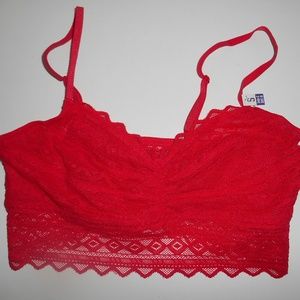 NWT Victoria's Secret Lace Bralette Red VS
